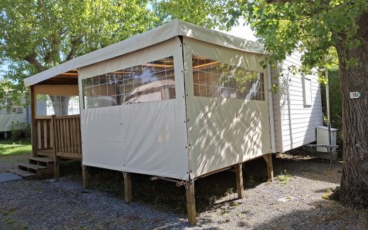 Rapidhome Lodge 872 de 2015, avec climatisation, 2 chambres, terrasse