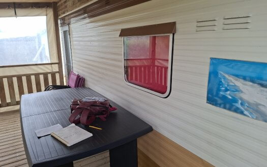 vieux mobil home Anglais